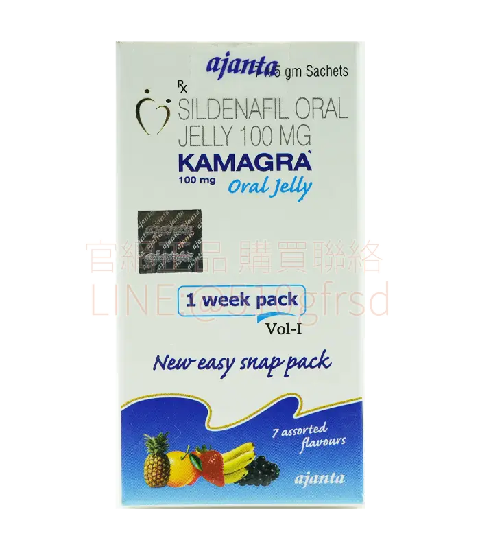 Kamagra 果凍威而鋼 100mg|15分鐘速效,讓身體跟上你的心意