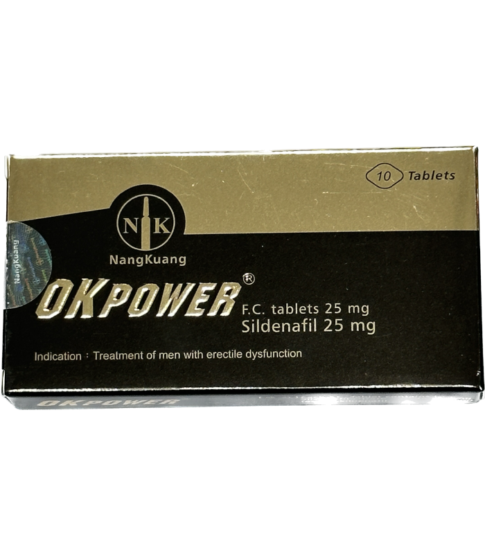 南光美好挺Okpower膜衣錠25mg|治療勃起障礙(10顆裝)