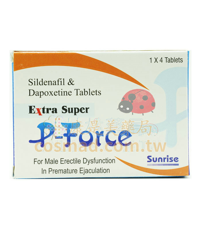 必利吉 藍P 雙效威而鋼 Extra Super P-Force 200mg 4粒入