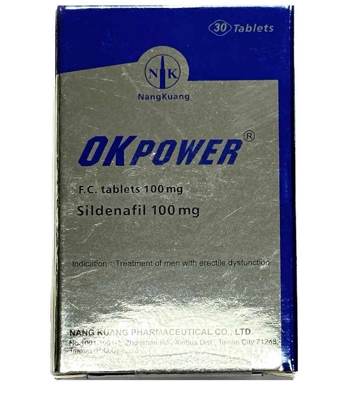 美好挺膜衣錠100mg (Okpower)|治療勃起障礙推薦・臺灣南光製藥
