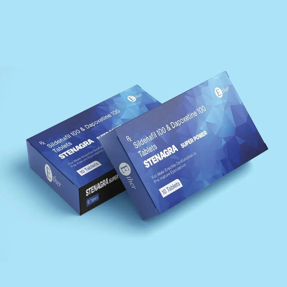 【雙效助勃延時】超級威而鋼 Stenagra Super Power 200mg 10顆 藍鑽