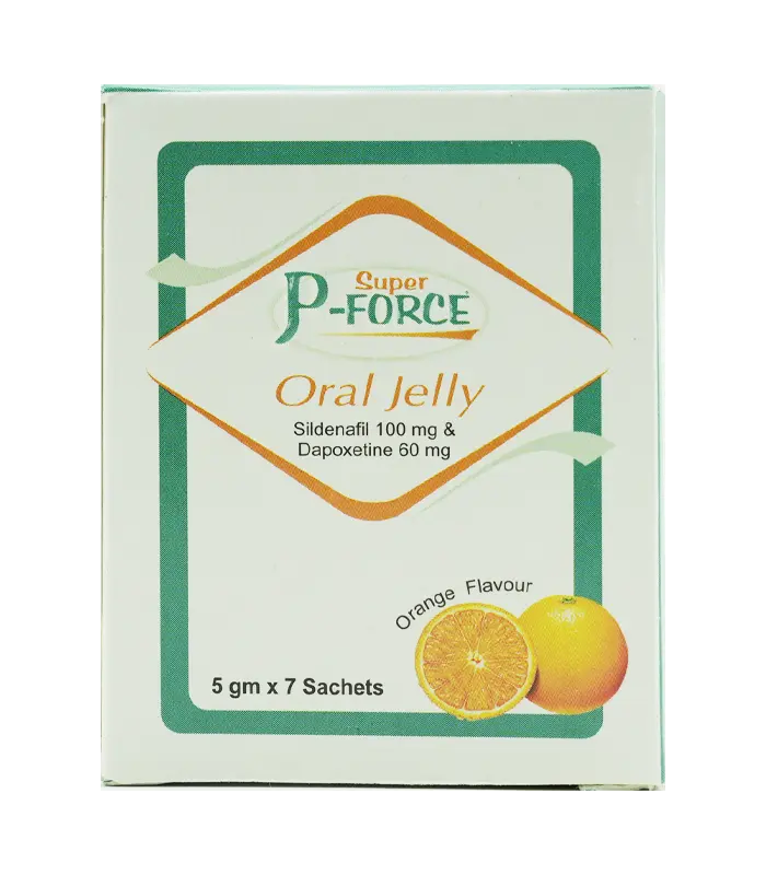 雙效果凍威而鋼 – Super P Force Oral Jelly 160mg (7包裝) |30分鐘快速起效,同步改善ED與早洩