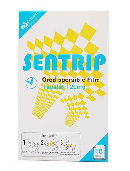 【韓國頂尖科技】Sentrip 口溶膜犀利士 20mg|一盒10片